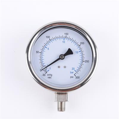 China Heavy Duty Radial Ss316 Stainless Steel Vacuum Pressure Gauge For Petroleum for sale