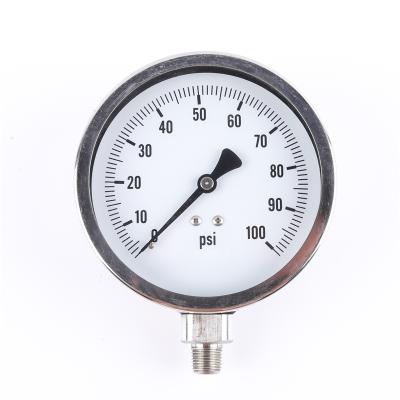 China Stainless Steel Industrial Food Industry And Use Stainless Steel Full Vibration Resistant Pressure Gauge for sale