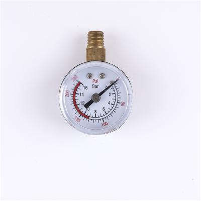 China Brass Hot Sale High Connection 40mm General Pressure Gauge For Steam for sale