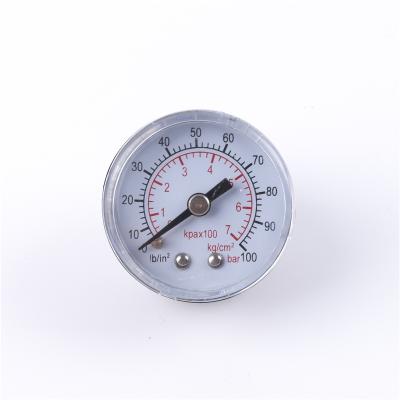 China Bourdon brass industrial black steel pressure gauge for general applications for sale