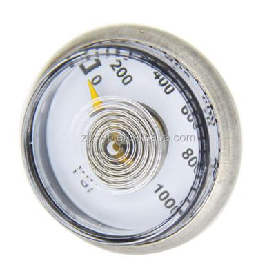 China Metal 1' Back Chrome Plating Connection Shock Proof Mining Pressure Gauges for sale