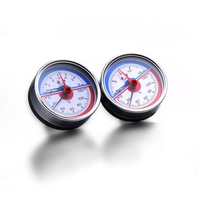 China Brass Welding Medical Pressure Temperature Gauge 80mm for sale