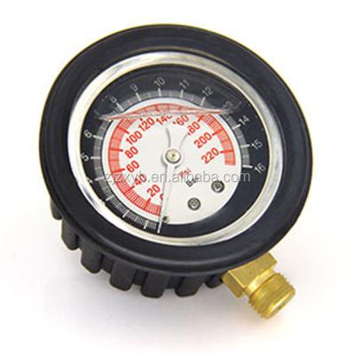 China China Plastic Promotional Sage Oil Filled Pressure Gauge for sale