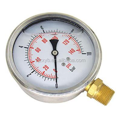 China Chrome Chrome Plating Plating Pressure Gauge Y-100 for sale