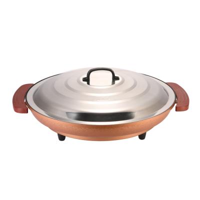 China Household High Quality Round Pancake Pan Maker Electric Non Stick Pizza Pan for sale