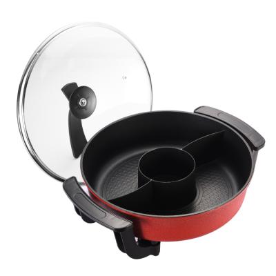 China Multifunctional Electric Stone Multifunctional Hot Pot Household Pot Maifan Non-Stick Color Tangerine Duck Hot Pot for sale