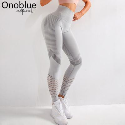 China Wholesale Breathable Hollow Patchwork Gym Gaiters Workout Women High Waist Lift Up Spandex Gaiters Pants for sale