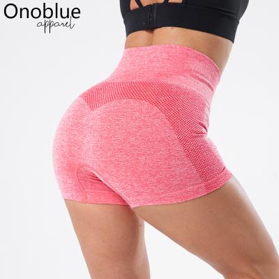 China 2021 Summer Breathable Seamless Biker Shorts Women Lift Up High Waist Fitness Gym Workout Shorts for sale