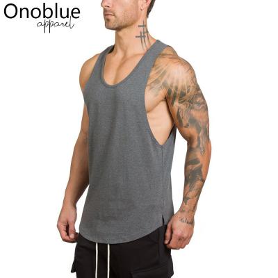 China Breathable Mens Muscle Training Tanks Custom Sport Tanks Knit Tank Top Gym Tee Shirt Bodybuilding Fitness Vest for sale