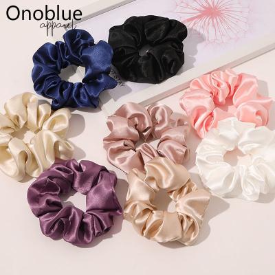 China Wholesale Fashion Women Hair Scrunchies 100% Silk Hair Scrunchies for sale