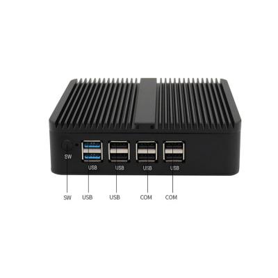 China Smart Lan Mini Fanless Win10 Quad Core Customized Industrial Dual Core PC for sale