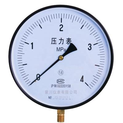 China Mc Pressure Gauge Mpa Pressure Gauge 4 Inch 250mm YE250 Manufacturer for sale