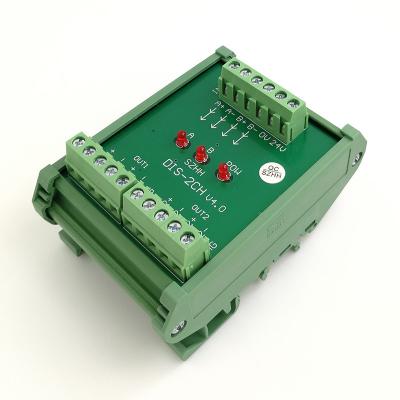 China DC24V Servo Encoder Pulse Square Wave Signal Splitter Distributor Signal 1 In 2 Out for sale