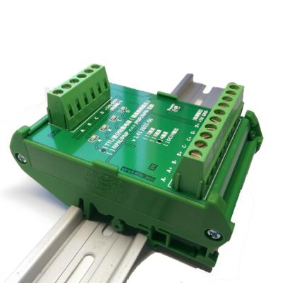 China Converter DC24V 4 Ways Servo Encoder Differential 5V TTL to Collector 24V HTL Signals for sale