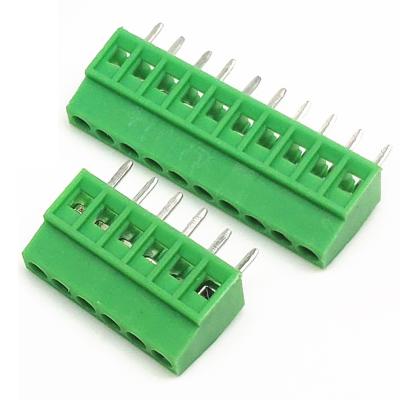 China 2.54mm Pitch PCB Mounted Screw Terminal Blocks 300V 10A for sale