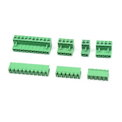 China 5.08mm Pitch PCB Plug-in Screw Terminal Blocks Plug + Straight Pin Header for sale