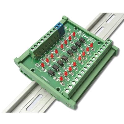 China TTL  HTL Signals Converter Terminal Blocks Board 8 Ways For PLC NPN or PNP 1.8V 3.3V 5V 12V 24V Input for sale