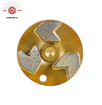 China High Efficiency 80mm Floor Polishing Pad Concrete Diamond Segment Grinding Arrow for sale