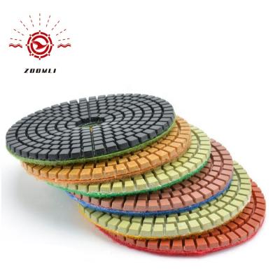 China Sharp& stable polishing diamond pad for stone and concrete grinding for sale