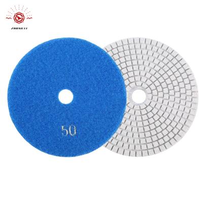 China Wet Floor Polishing Stone 3 &4 Inch Diamond Polishing Pad For Granite Marble Polishing for sale