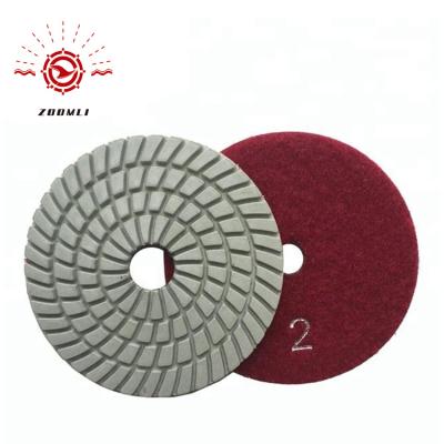 China Granite 3 Stage Diamond Polishing Pad For Grinder Wet Polisher for sale