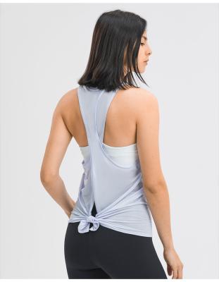 China 2022 New Product Summer New Product Yoga Wear Back Slim Sports Fitness Breathable Women Beauty Blouse Vest Tank Tops for sale