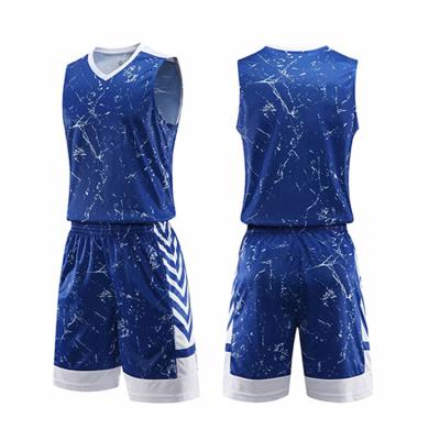 China New Pattern Dye Sublimation Embroidery Original Antibacterial Basketball Uniform Name Number Logo Printing Manufacturer Basketball Tank Top for sale