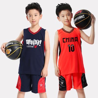 China Newest Kids Mens Basketball Tank Top Sports Design Antibacterial Kids Basketball Custom Printed Comfortable Custom Wear Sublimation Tank Top for sale