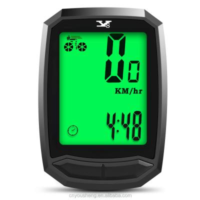 China New Actives YS-602 Outdoor Wireless LCD Bike Bicycle Computer With Backlight Multifunction Large Screen Odometer Cycling Computer for sale