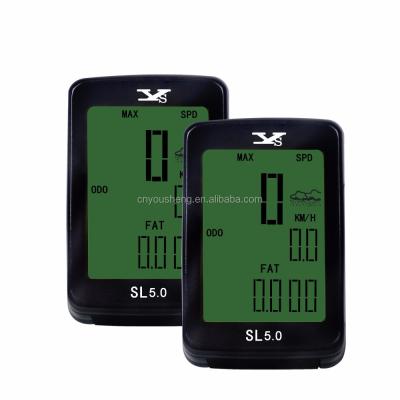 China ABS YS-771C Altitude Bike Computer With Weather Forecast Large Screen LCD Tachometer for sale