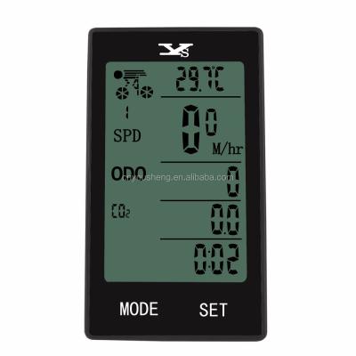 China YS-508 Large Screen Wireless Multifunction Bike Computer Bicycle Speed ​​Ometer +backlight for sale