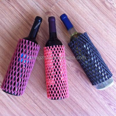 China Eco - Friendly PE Foam Sleeve Net Wine Bottle Protector for sale