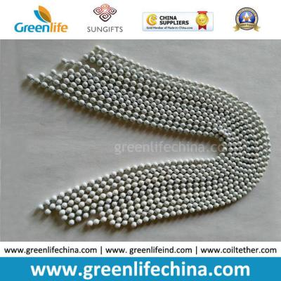 China New Fashion White Plated Snake Nickle-Free Decorative Beaded Metal Chain for sale