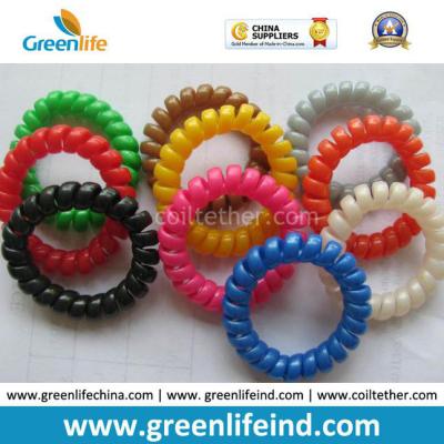 China Pure Colors Phone Cord Shape Round Wrist Band Coil Rope for sale