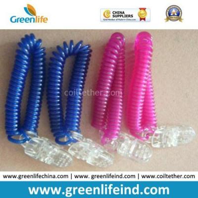 China Plastic Alligator Clip Wrist Band Lanyard Flex Worm Loops for sale