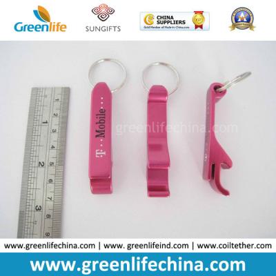 China Beatuiful Special Plastic Bottle Opener w/Rose Red Plating Surface Keychain Retainers for sale