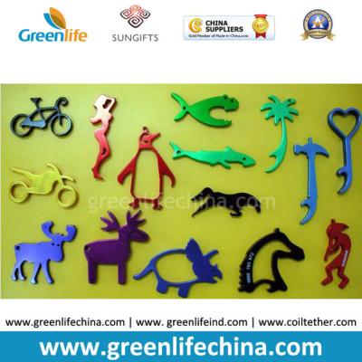 China Muti-colors Aluminum Alloy Light Promotional Item Beer Bottle Openers in Different Animals Shapes for sale