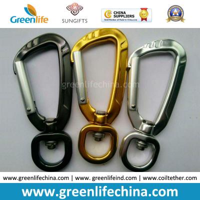 China Aircraft Aluminum Colorful Carabiner Snap Hook Good Quality Fastener Holders for sale