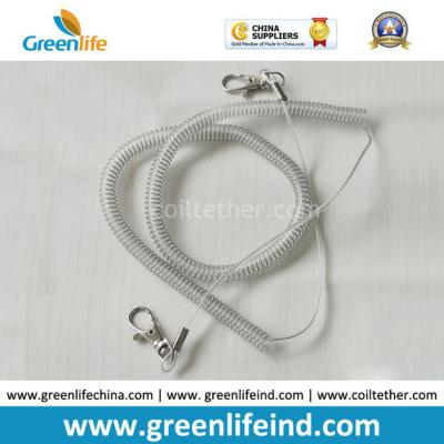 China Plastic Retention Clear Rope Chain Snap Hook Security Leash for sale