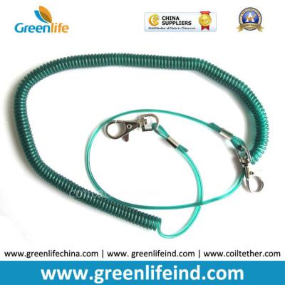 China Fishing Camping Kayak Lanyard Spring Coil Safety Belt Blue Color for sale