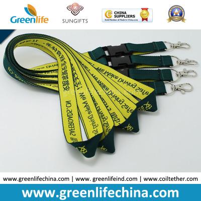 China Earthfriendly Safety Jacquard Woven Logo Lanyards w/Breakaway ID Badge System Need for sale