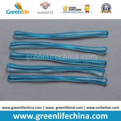 China Hot Sales Light Blue 2.5x150mm Travel Tag Partner PVC Strap Loops for sale