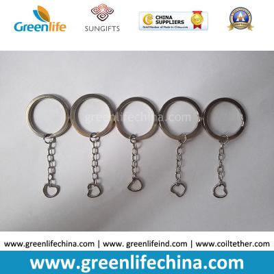 China High Quality Stainless Steel #304  Inside Diametre 25MM Flast 3MM Dia Split Ring w/Chain for sale