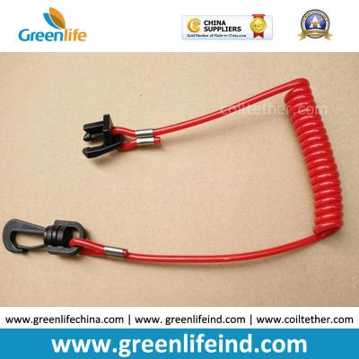 China Custom End Hook/Key Floating Ultra Watercraft Elastic Lanyard Tether for sale