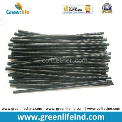 China 150MM Length Black Color PU Material Spring Coil Cables for sale