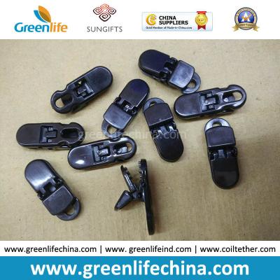 China PC Material Solid Black Big Alliagator Clips 37x13MM for sale