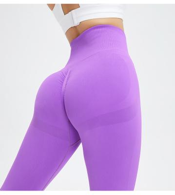 China Breathable Solid Color Casual High Waist Yoga Leggings Yoga Pants Leggings Women for sale