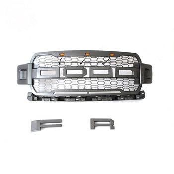 China Plastic RAPTOR 2015-2017 STYLE GRAY FRONT GRILL GRILLE FOR FORD F150 for sale