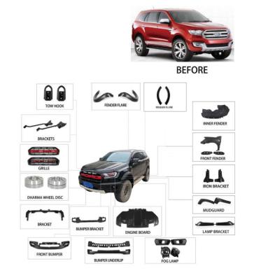 China ABS Pickup Car Grill Body Bumper Kits For Everest Raptor Upgrade for sale