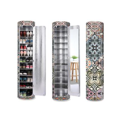 China (Other)Adjustable Design Rotate Salon Customized Latest Cheapest Modern Organizer Storage Shoe Cabinet for sale